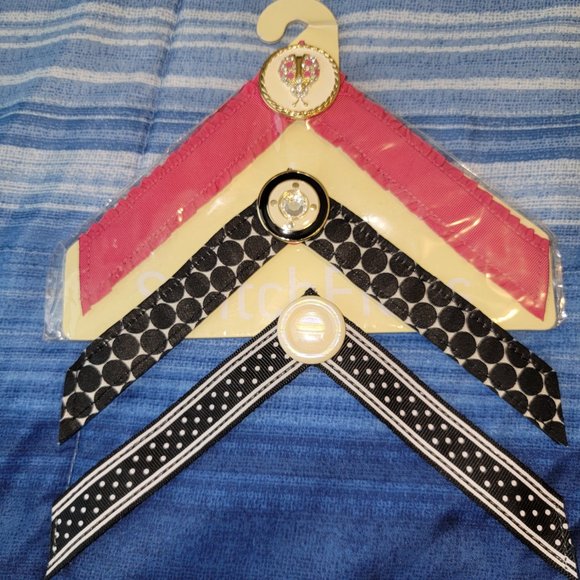 Lindsay Phillips Switch-Flops Straps, Size L, Lot of 3 (Pink, black/white) - Picture 2 of 5